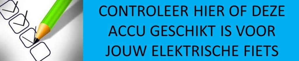 Is de accu geschikt voor jouw elektrische fiets